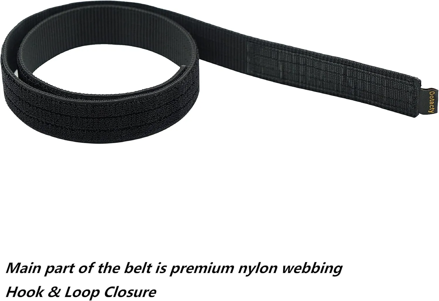 Inner Belt w/Loop Liner for Duty/Battle/Gun Belt 1.5" Mechanics EDC Work Underbelt Buckleless No Scratch Metal Free