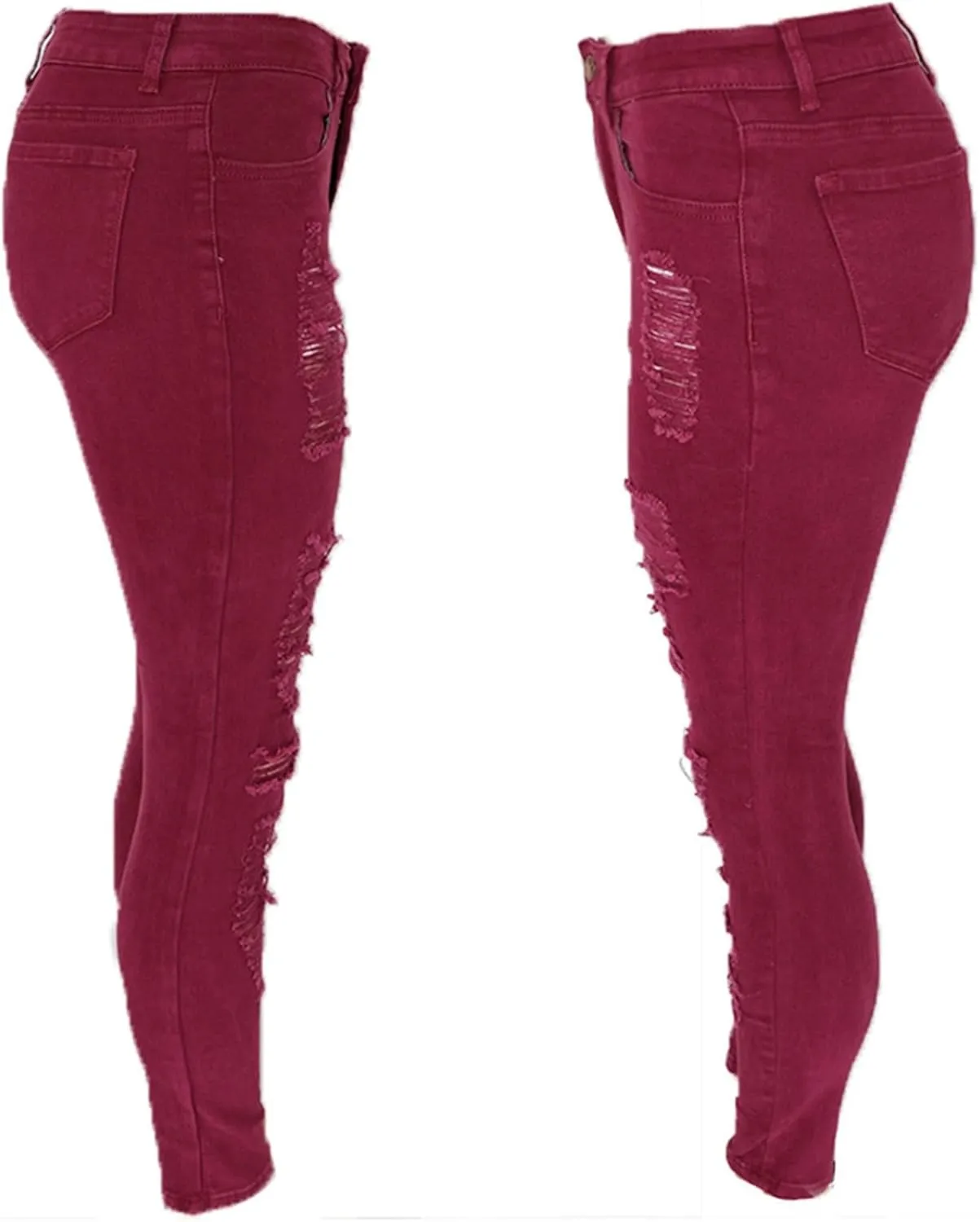 Jeans for Women Ripped Distressed High Waisted Mom Butt Lifting Bootcut Pants Skinny Casual 2024 Legging Petite Jeans