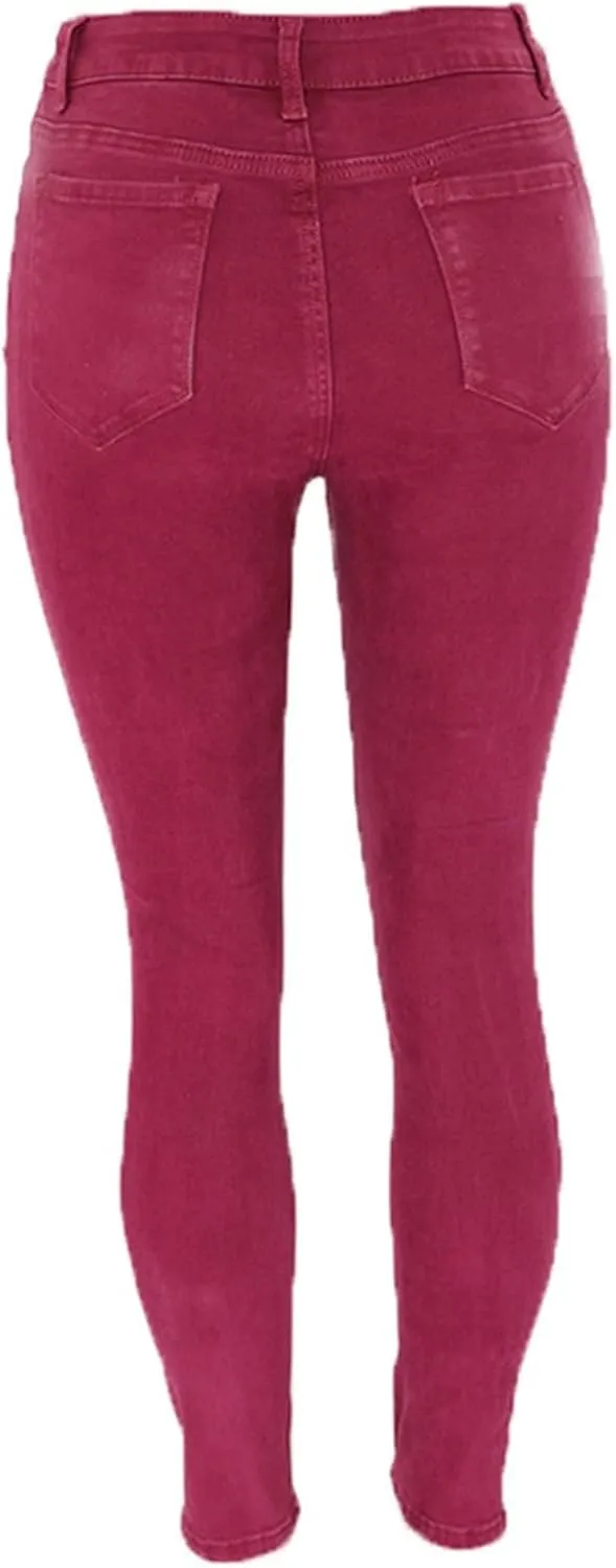 Jeans for Women Ripped Distressed High Waisted Mom Butt Lifting Bootcut Pants Skinny Casual 2024 Legging Petite Jeans