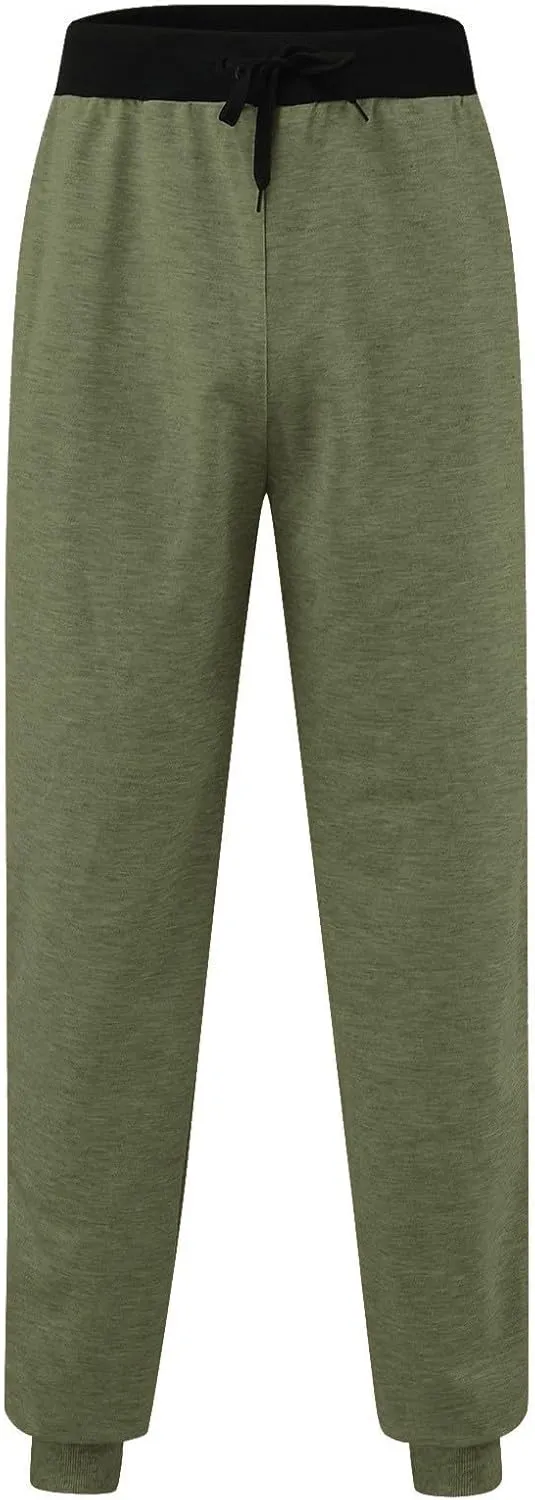 Jogger Sweatpants Women Drawstring Petite Pants Stretch Active Pants Jogger Fleece Trousers Pants with Zipper Pocket