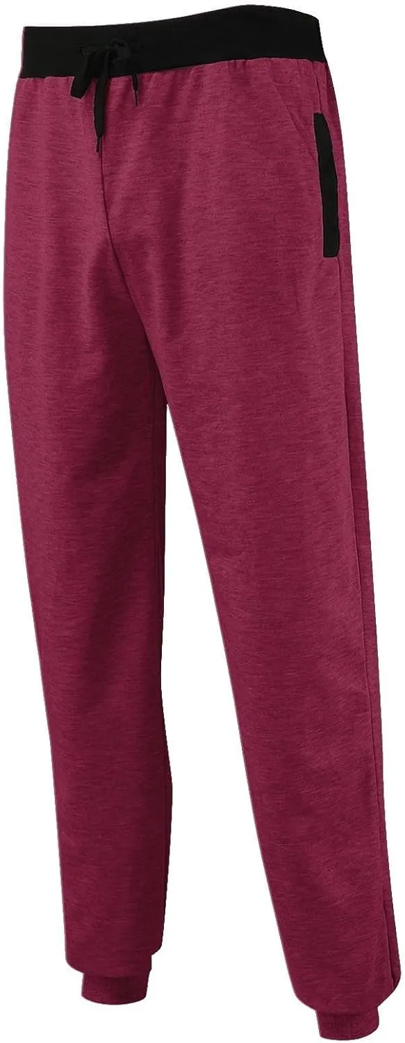 Jogger Sweatpants Women Drawstring Petite Pants Stretch Active Pants Jogger Fleece Trousers Pants with Zipper Pocket