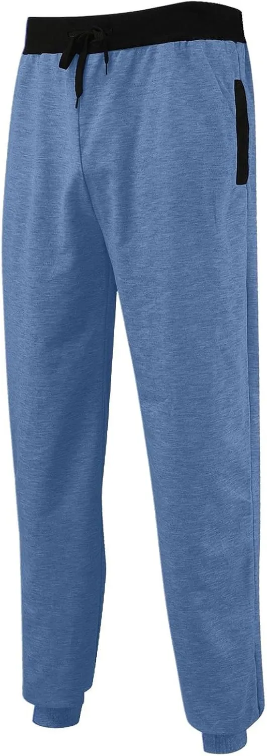Jogger Sweatpants Women Drawstring Petite Pants Stretch Active Pants Jogger Fleece Trousers Pants with Zipper Pocket