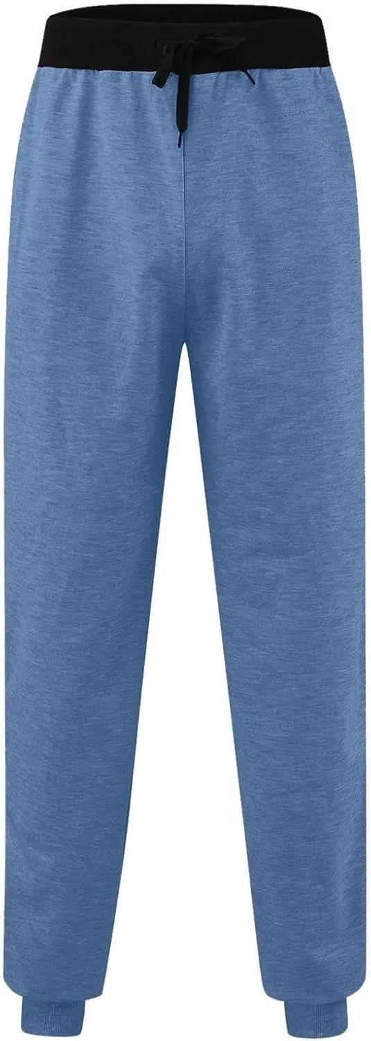 Jogger Sweatpants Women Drawstring Petite Pants Stretch Active Pants Jogger Fleece Trousers Pants with Zipper Pocket