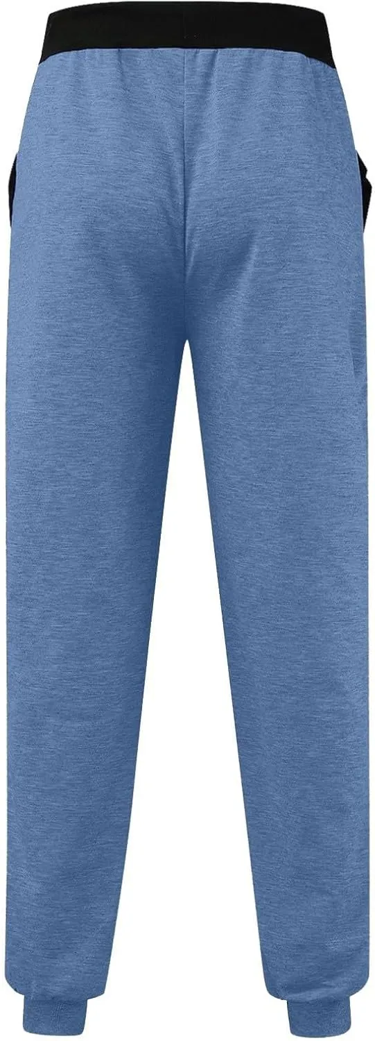 Jogger Sweatpants Women Drawstring Petite Pants Stretch Active Pants Jogger Fleece Trousers Pants with Zipper Pocket