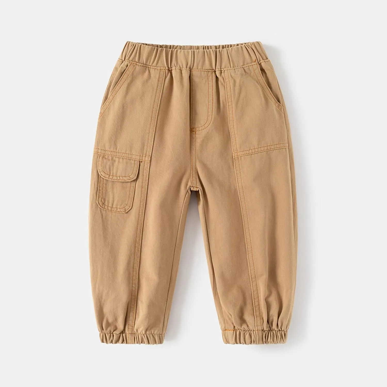 Kids Boys Cargo Pants Elastic Waist Baggy Joggers Light Leisure Toddler Trousers Hiking Outdoor Activities