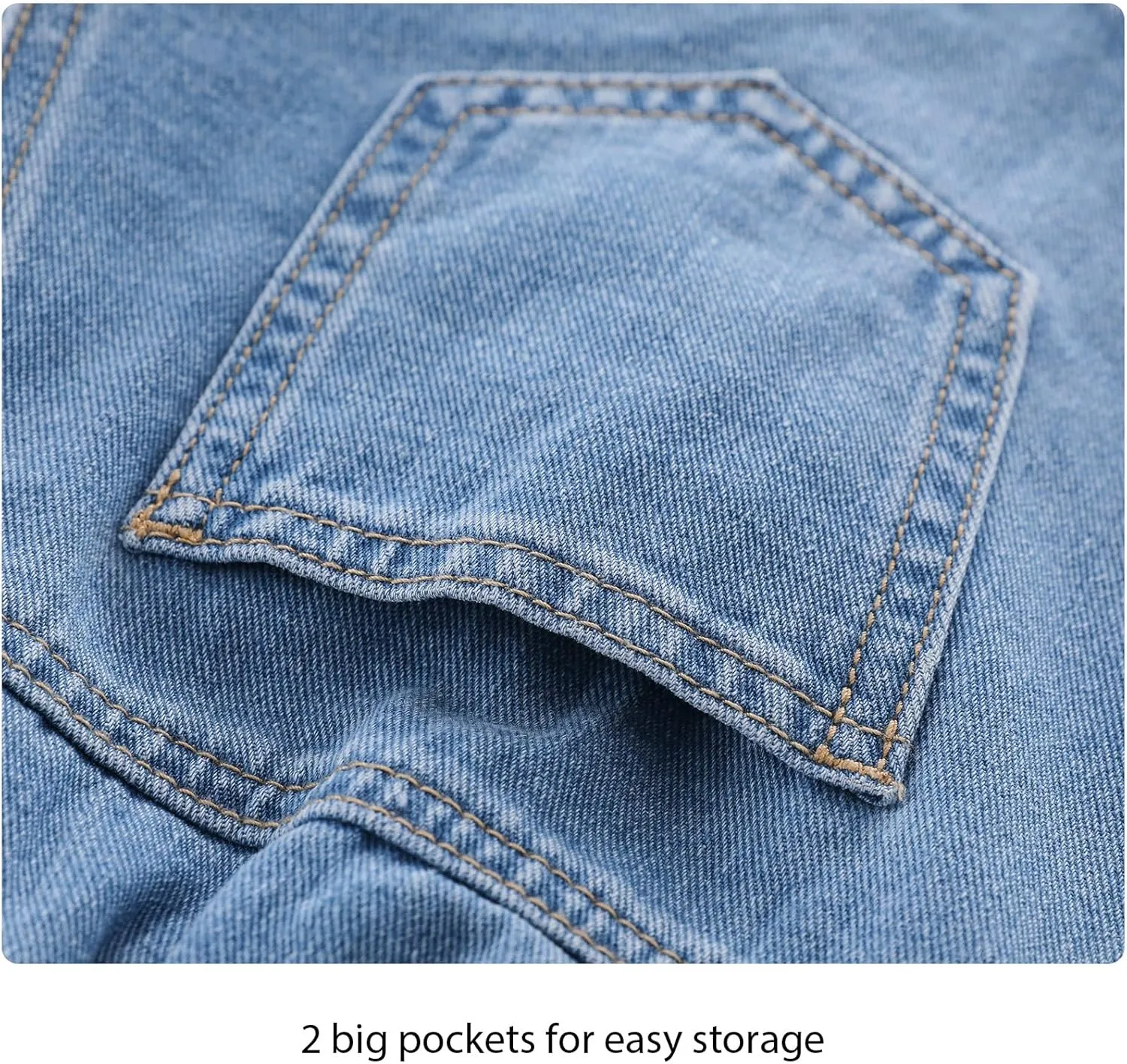 Little Girls Jean Shorts Denim Shorts Elastic Waist Drawstring Shorts for Girls 7-14 Years