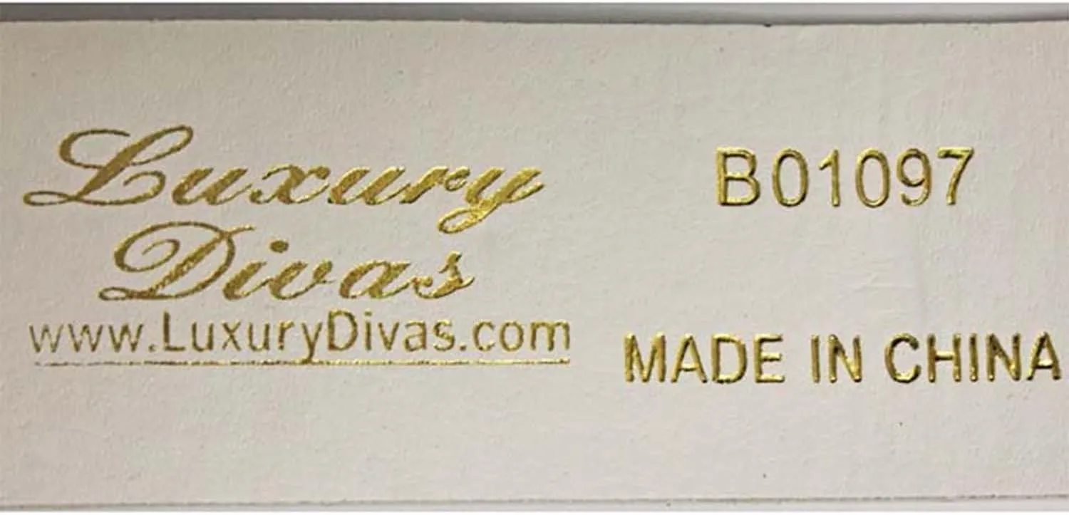 Luxury Divas Rhinestone Studded Western Belt For Women
