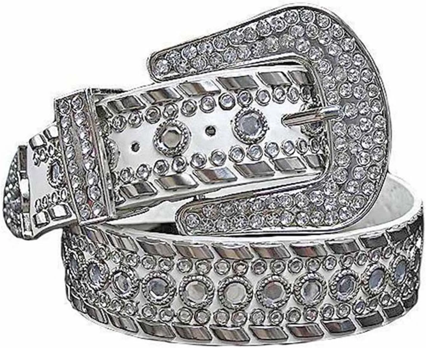 Luxury Divas Rhinestone Studded Western Belt For Women