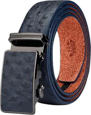 maikun Ratchet Belts for Men, Silde Leather Belts for Men with Automatic Buckle 35mm Wide