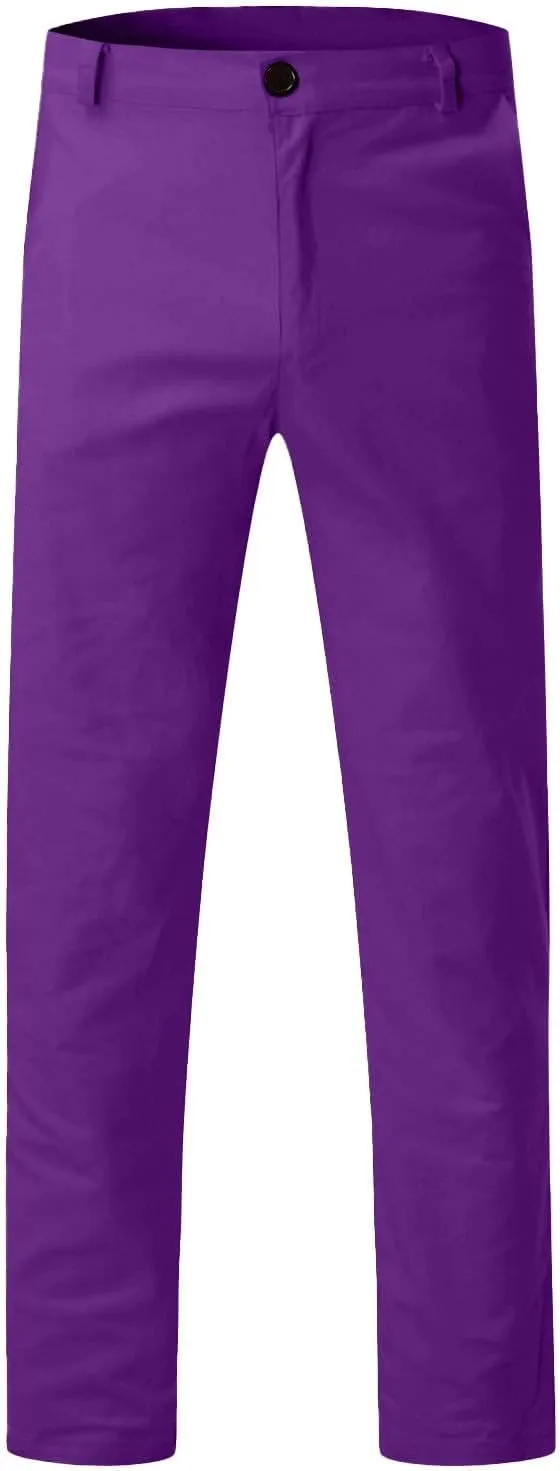 Men Chinos Joggers Pants Straight Fit Canvas Work Pant Elastic Waist Drawstring Flex Tapered Pant with Multi Pockets