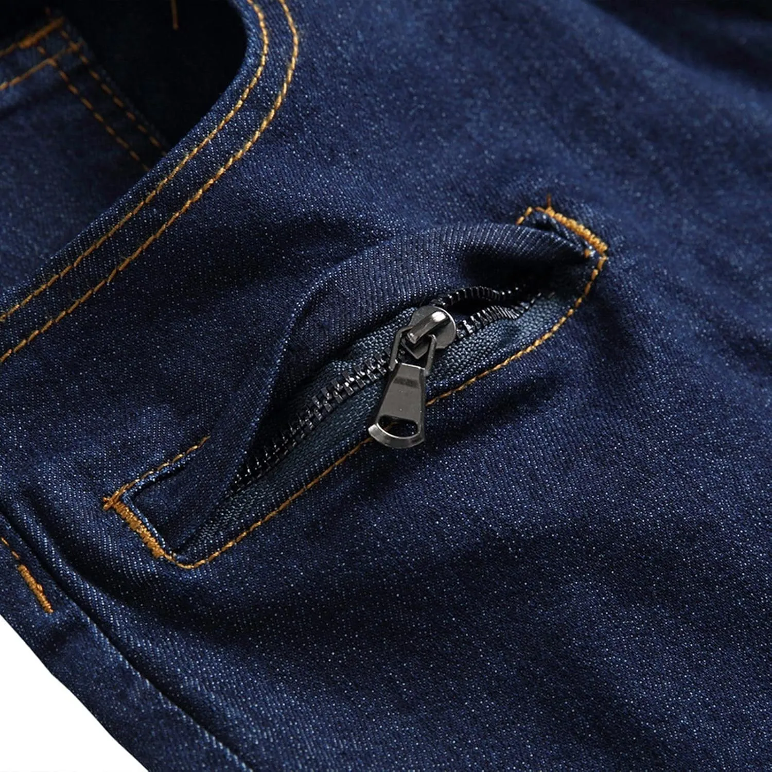 Men Jean Shorts Comfort Flex Stretch Ripped Denim Shorts Summer Casual Fashion Micro Elastic Zipper Open Shorts