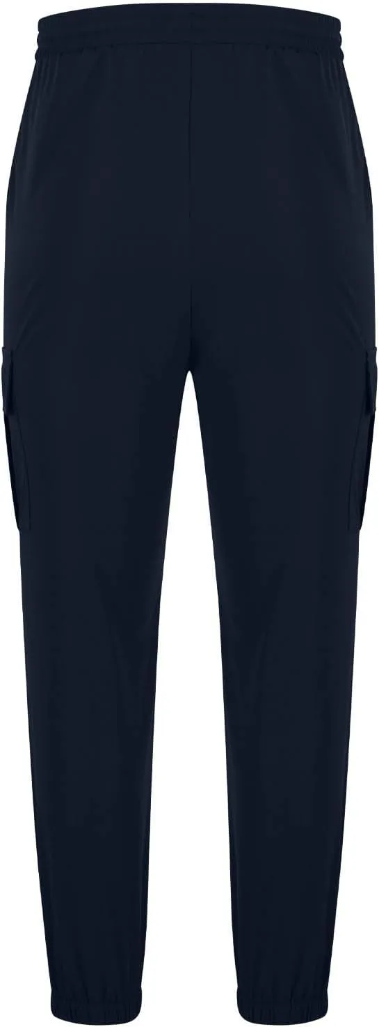 Mens Casual Cargo Joggers Pants Elastic Waist Drawstring Stretch Work Pants Tapered Sweatpants with Multi Pockets