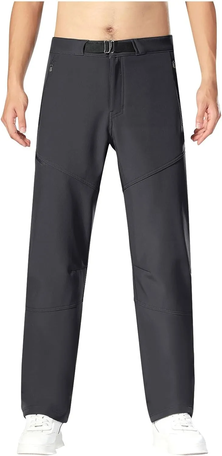 Men's Casual Sports Pants Loose Fit Elastic Waist Patchwork Sweatpants Pants Lightweight Solid Straight Trousers
