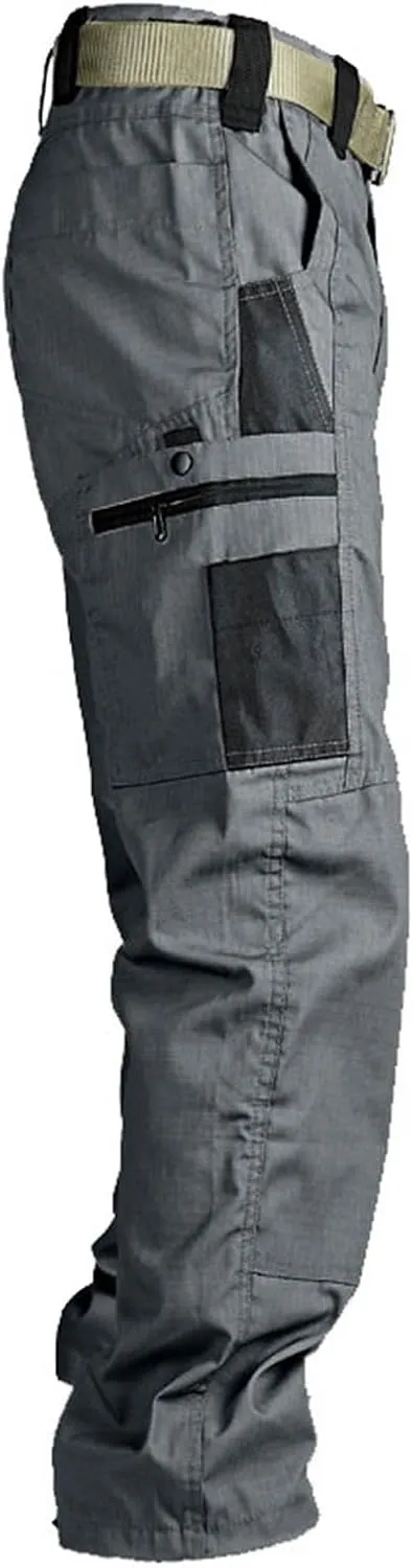 Men's Hiking Tactical Pants Lightweight Casual Outdoor Military Combat Cargo Pants Multi Pockets Straight Trousers