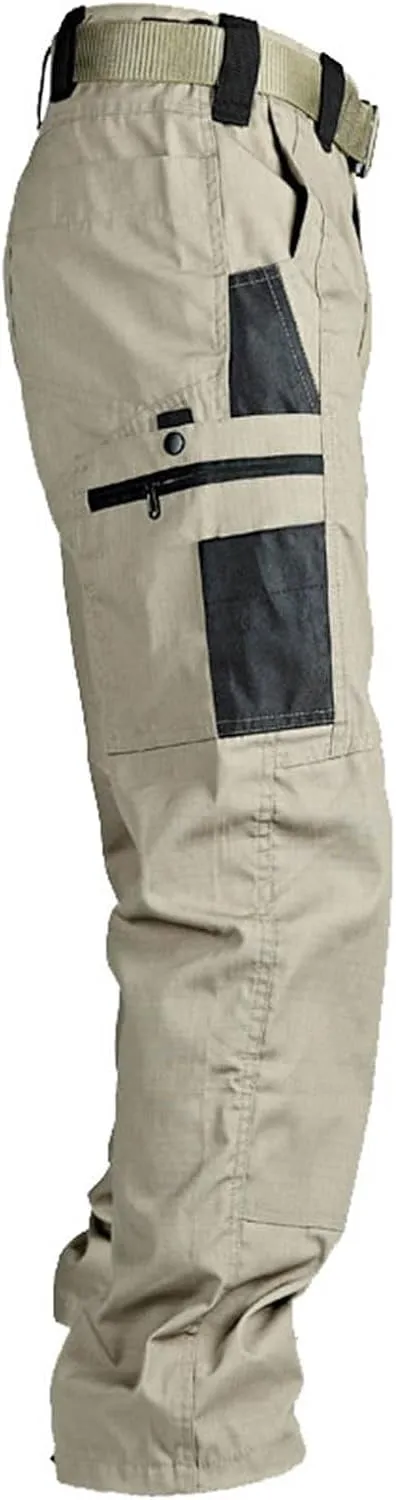Men's Hiking Tactical Pants Lightweight Casual Outdoor Military Combat Cargo Pants Multi Pockets Straight Trousers