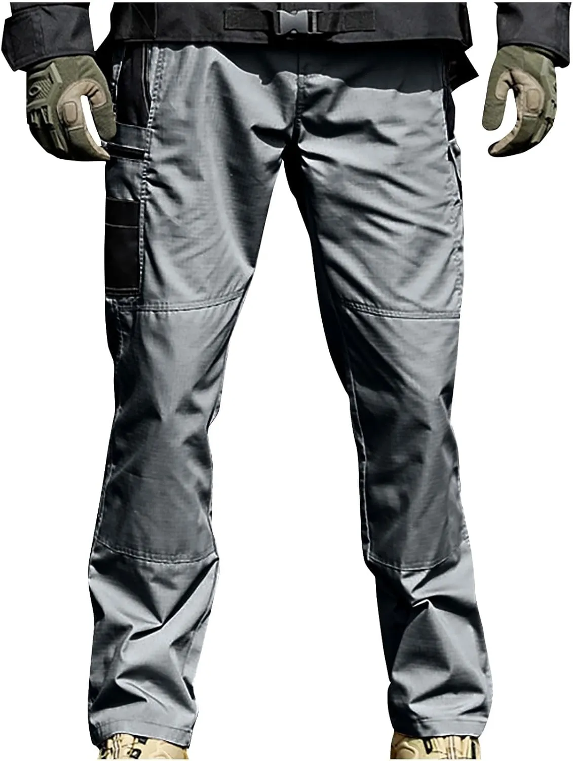 Men's Hiking Tactical Pants Lightweight Casual Outdoor Military Combat Cargo Pants Multi Pockets Straight Trousers