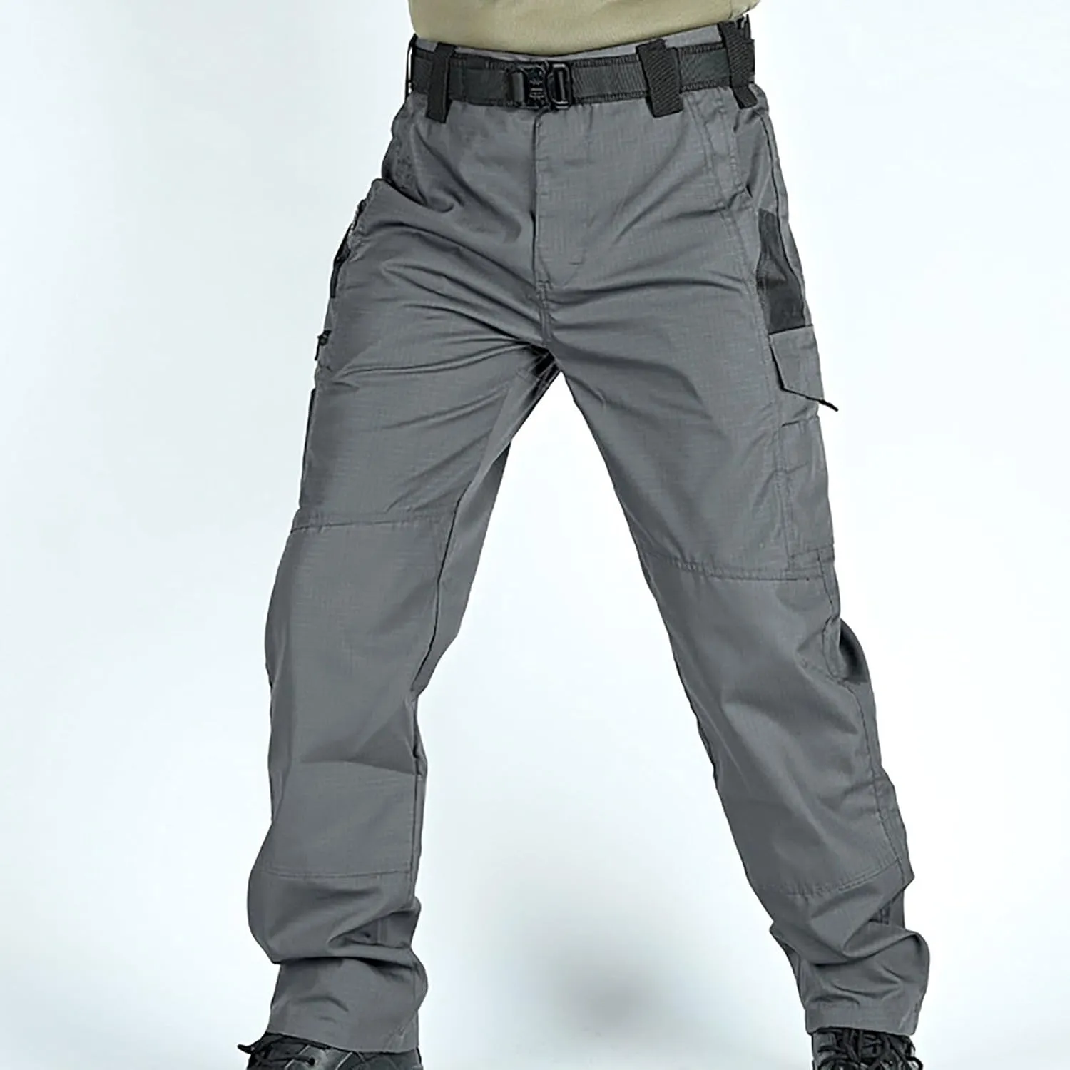 Men's Hiking Tactical Pants Lightweight Casual Outdoor Military Combat Cargo Pants Multi Pockets Straight Trousers