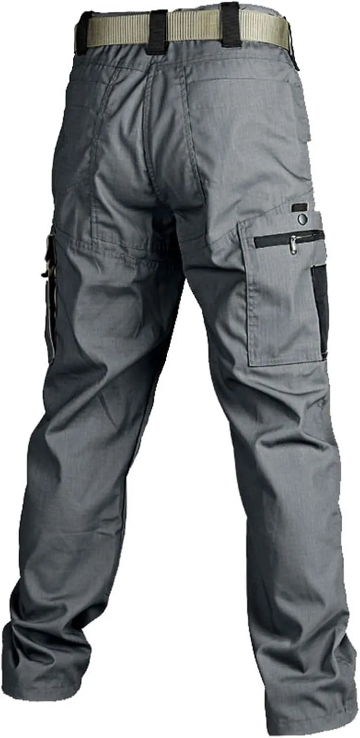 Men's Hiking Tactical Pants Lightweight Casual Outdoor Military Combat Cargo Pants Multi Pockets Straight Trousers