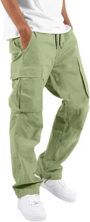 Men's Joggers Pants Lightweight Cargo Pants for Mens Fleece Cargo Pants Lined Track Pants Men Man Sports Sweat