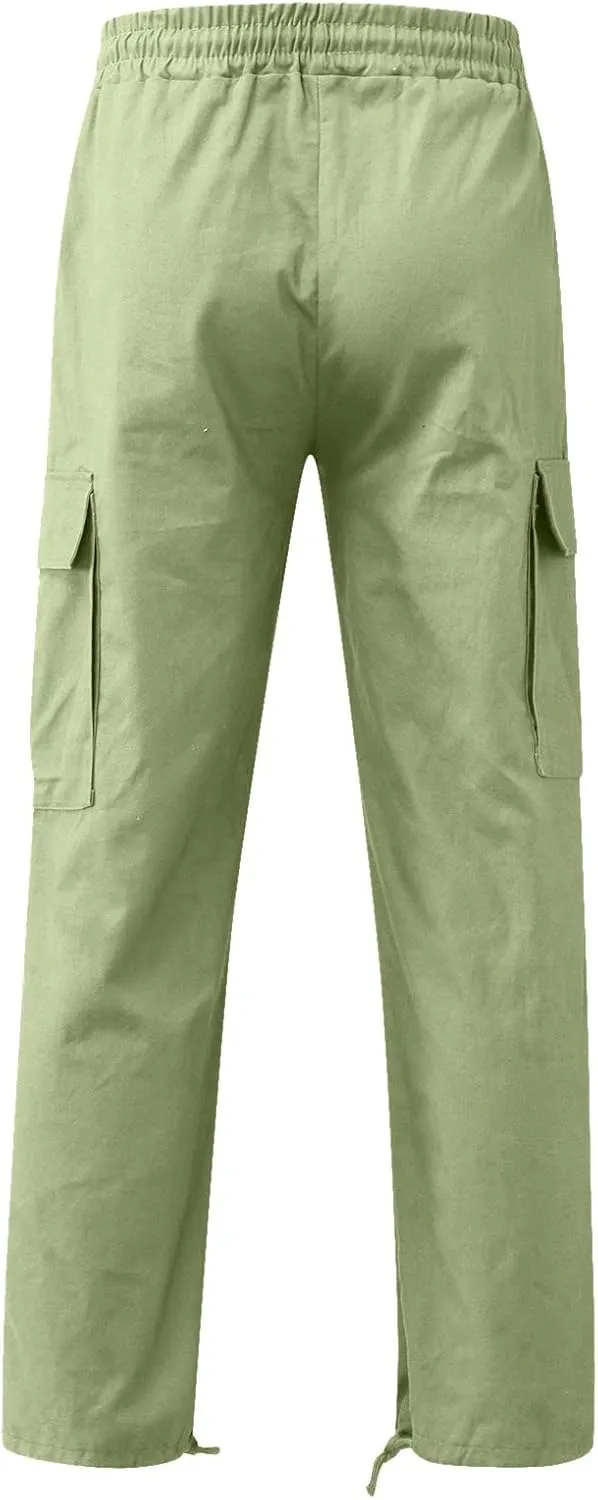 Men's Joggers Pants Lightweight Cargo Pants for Mens Fleece Cargo Pants Lined Track Pants Men Man Sports Sweat