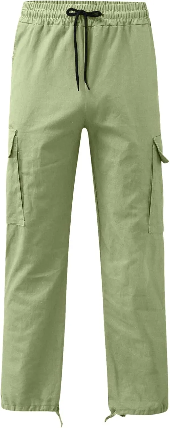 Men's Joggers Pants Lightweight Cargo Pants for Mens Fleece Cargo Pants Lined Track Pants Men Man Sports Sweat