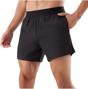 Mens Running Shorts Quick Dry Gym Athletic Workout Shorts Casual Elastic Waist Summer Shorts with Side Pockets