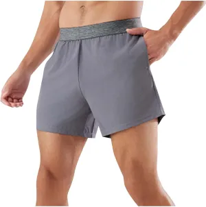 Mens Running Shorts Quick Dry Gym Athletic Workout Shorts Casual Elastic Waist Summer Shorts with Side Pockets