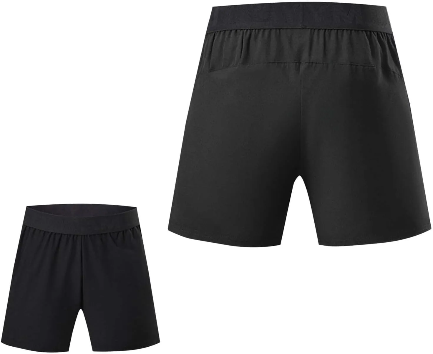 Mens Running Shorts Quick Dry Gym Athletic Workout Shorts Casual Elastic Waist Summer Shorts with Side Pockets