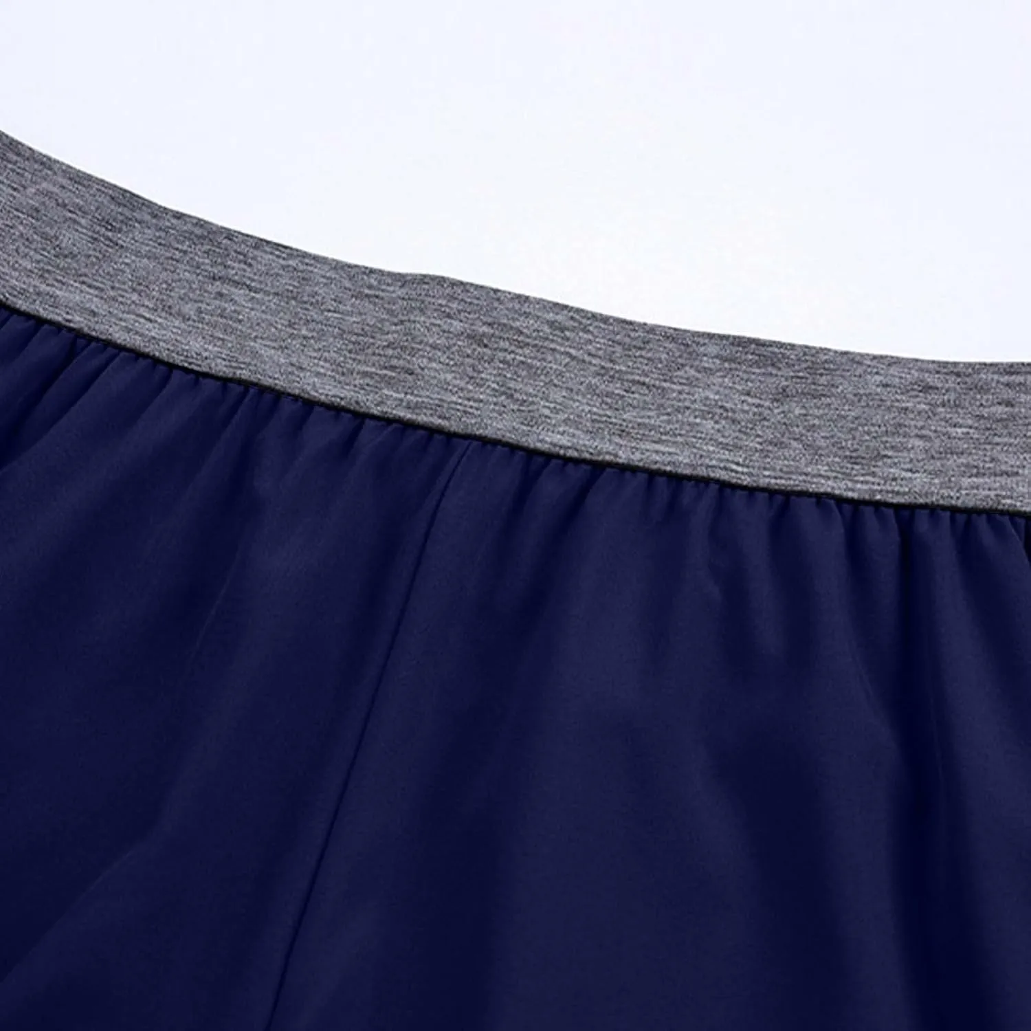 Mens Running Shorts Quick Dry Gym Athletic Workout Shorts Casual Elastic Waist Summer Shorts with Side Pockets