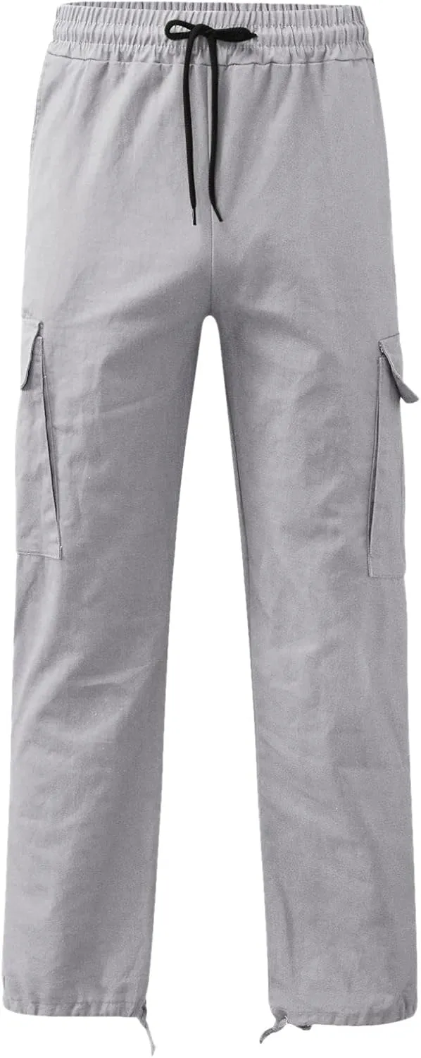 Mens Sweatpants with Pockets Big and Tall 2023 Fleece Cargo Pants for Men Joggers Mens Work Pants Gym Jogging Trousers