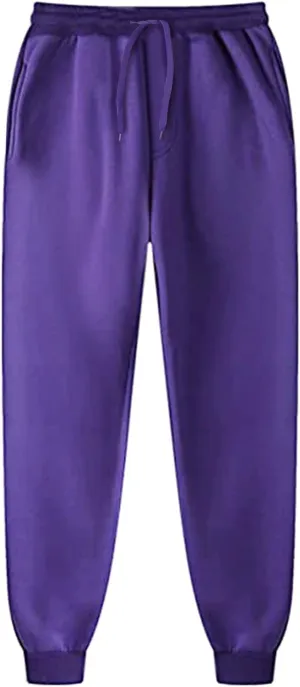 Mens Sweatpants with Pockets Big and Tall Fleece Jogger Sweatpants Men's Basic Active Fleece Jogger Pants Sweatpants