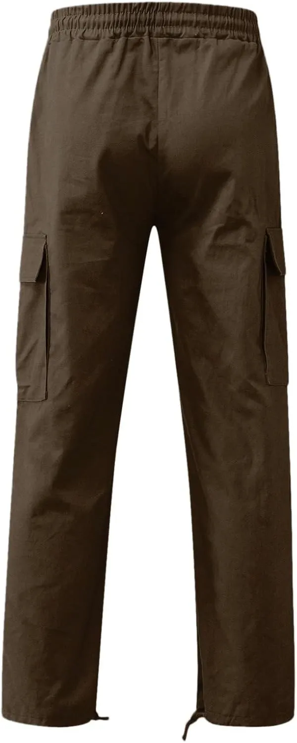 Mens Sweatpants with Pockets Big and Tall Pants Cargo Pants for Men Stretch Men's Regular Fleece Pants Winter Casual