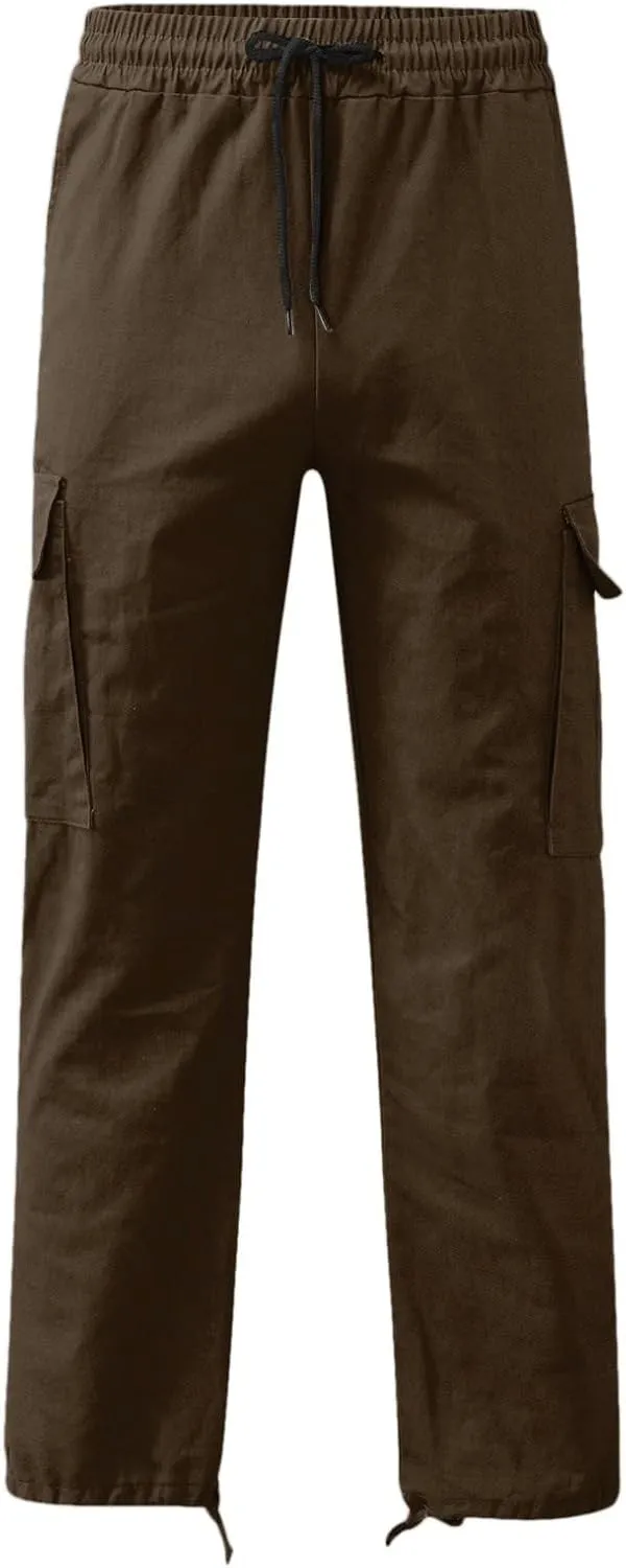 Mens Sweatpants with Pockets Big and Tall Pants Cargo Pants for Men Stretch Men's Regular Fleece Pants Winter Casual