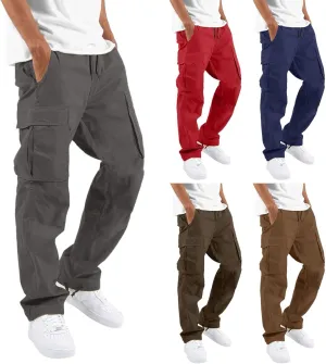 Mens Sweatpants with Pockets Big and Tall Pants Cargo Pants for Men Stretch Men's Regular Fleece Pants Winter Casual