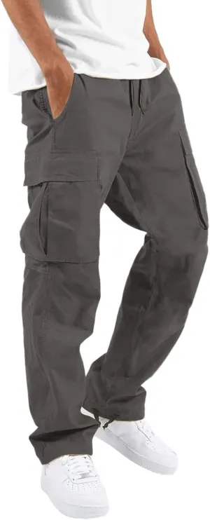 Mens Sweatpants with Pockets Big and Tall Pants Cargo Pants for Men Stretch Men's Regular Fleece Pants Winter Casual