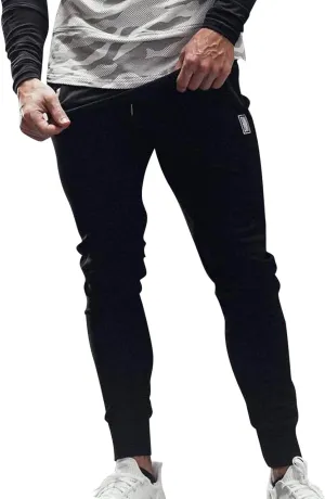 Mens Workout Cargo Sweatpants Athletic Joggers Pants Outdoor Casual Trousers Mens Drawstring Pants Stretch Elastic