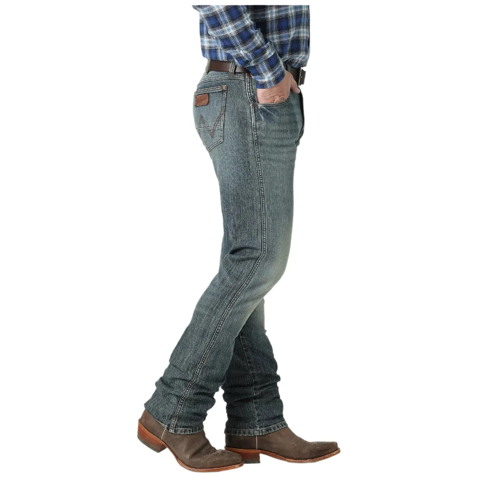 Men's Wrangler Dark Knight Retro Slim Straight Leg Jean 112318445