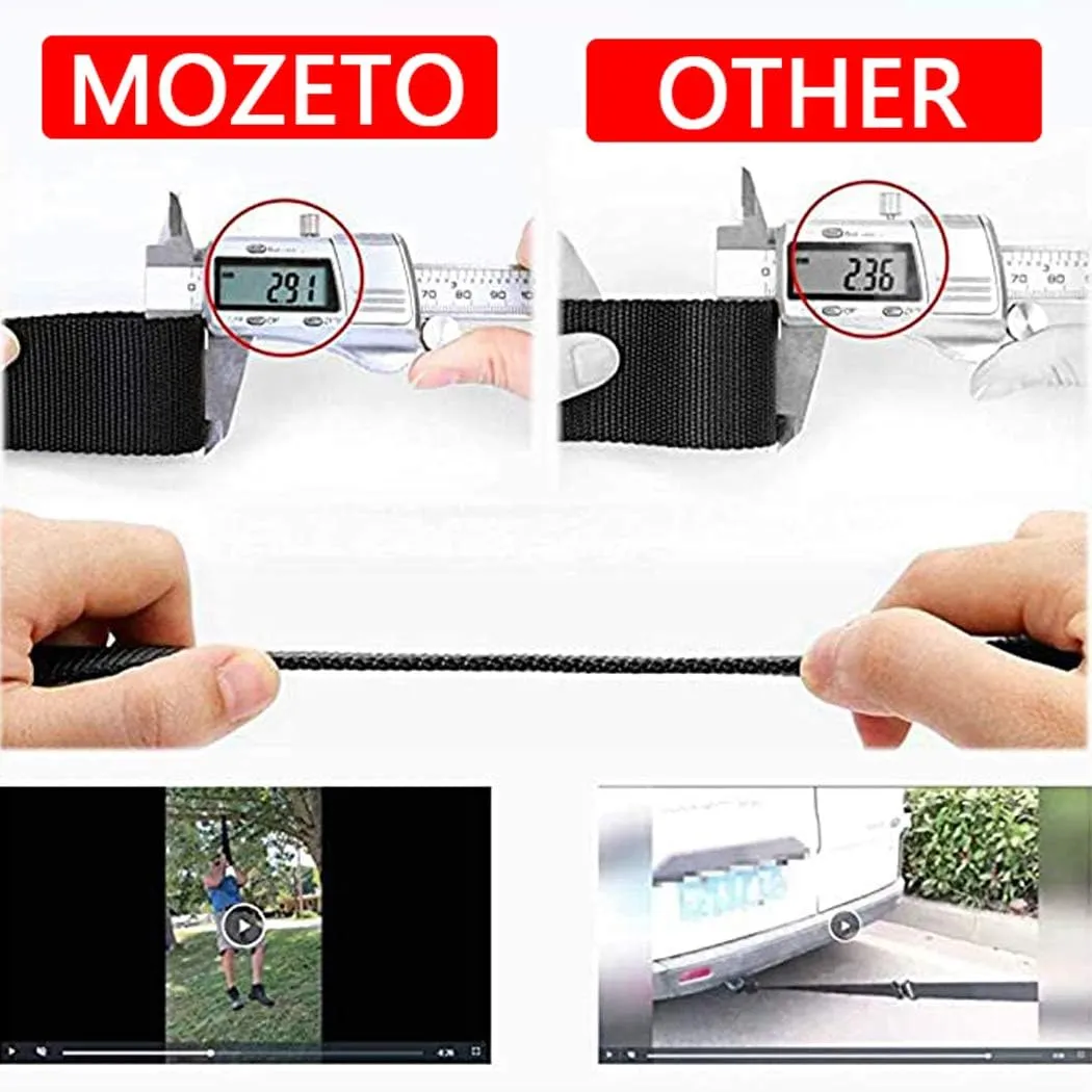 MOZETO Tactical Belts for Men Military Style Work Hiking Riggers Web Gun Belt with Heavy Duty Quick Release Metal Buckle