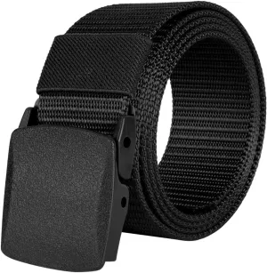 Nylon Web Belts, Work Belts for Men, Outdoor Military Belt, Plastic Buckle Mens Nylon Belt, Adjustable Nylon Belt