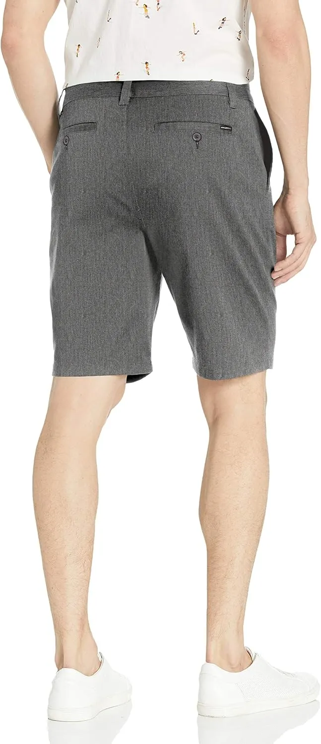 O'NEILL Men's 21 Inch Loaded Heather Hybrid Shorts - Water Resistant Mens Shorts with Quick Dry Stretch Fabric and Pockets