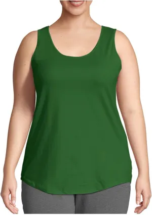 Plus Size Tank Tops for Women Summer Solid Color Sleeveless Workout Tee Shirts Casual Loose Fit Comfy Tunic Blouse