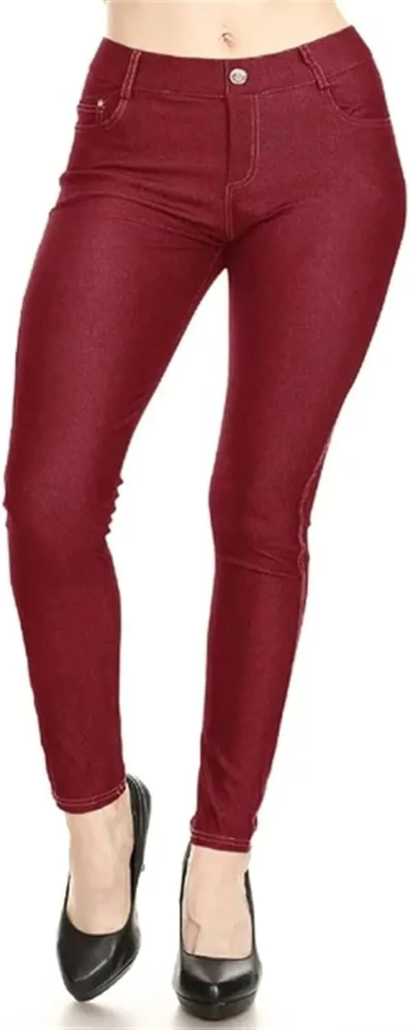 Straight Leg Jeans for Women Mid Denim Jeans Lace Poket Waisted Pants Trousers Up Slim Fit Leg Pants with Pockets