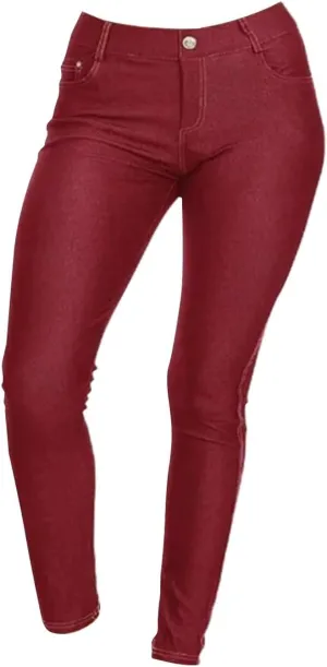 Straight Leg Jeans for Women Mid Denim Jeans Lace Poket Waisted Pants Trousers Up Slim Fit Leg Pants with Pockets