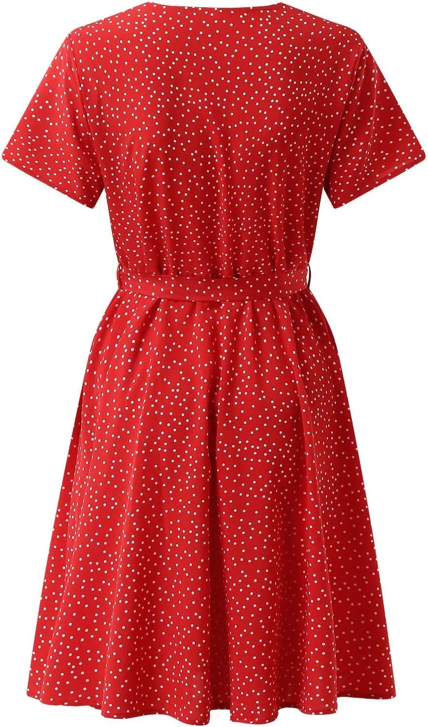 Summer Dresses for Women Floral Boho Dress Beach Casual Mid Length Dress Short Sleeve Flowy Elegant Midi Dresses