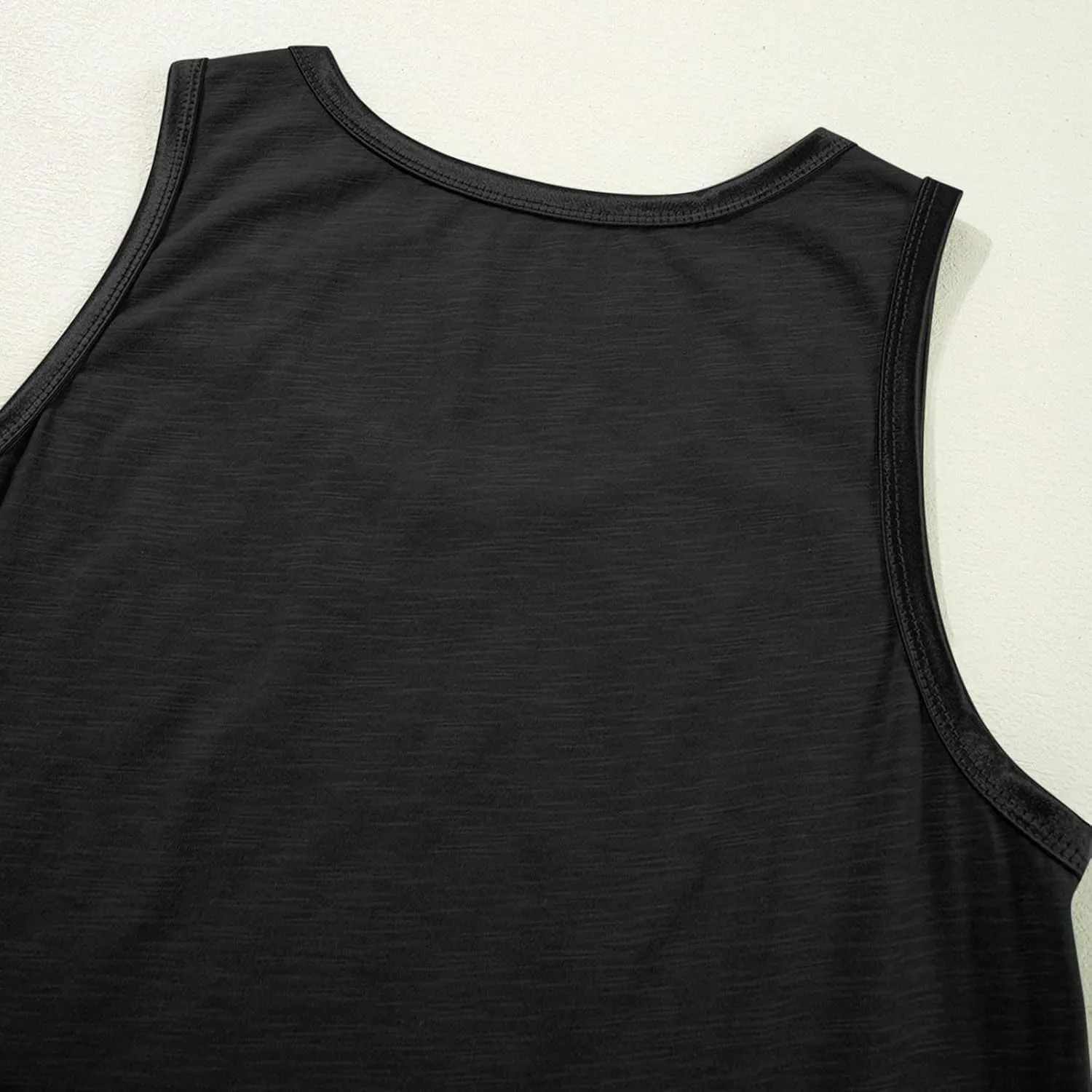 Summer Tops for Women Summer V Neck Tank Top Beach Vacation Clothes Shiny Trim Loose Fit Casual Sleeveless Shirts
