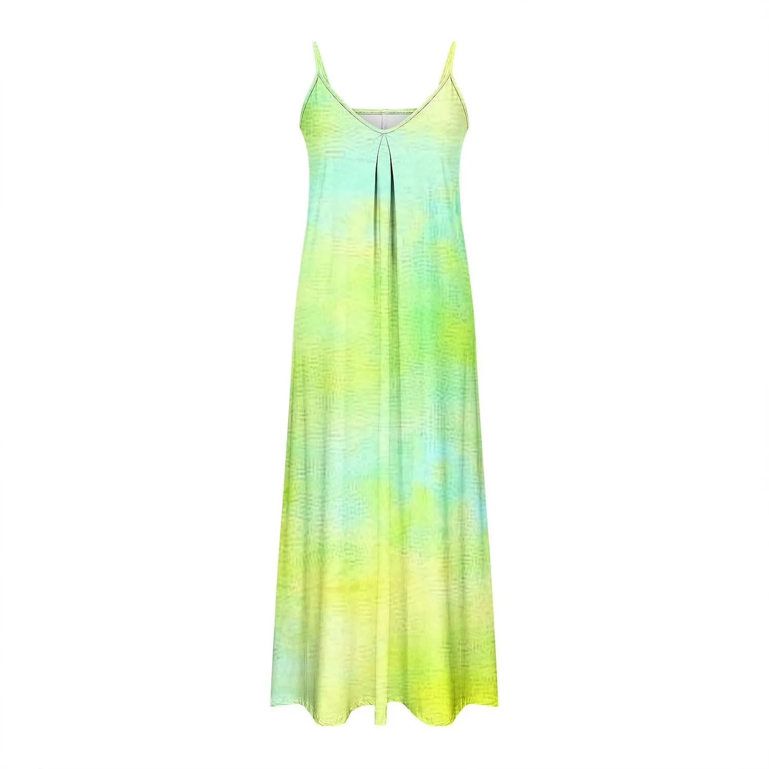 Sundresses for Women Spring Dresses V Neck Summer Flowy Maxi Dress Elegant Casual Sleeveless Beach Sundress