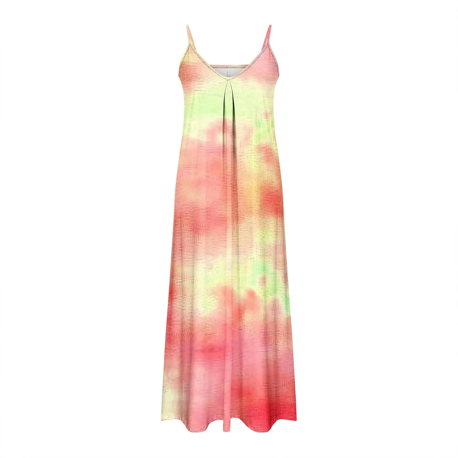 Sundresses for Women Spring Dresses V Neck Summer Flowy Maxi Dress Elegant Casual Sleeveless Beach Sundress
