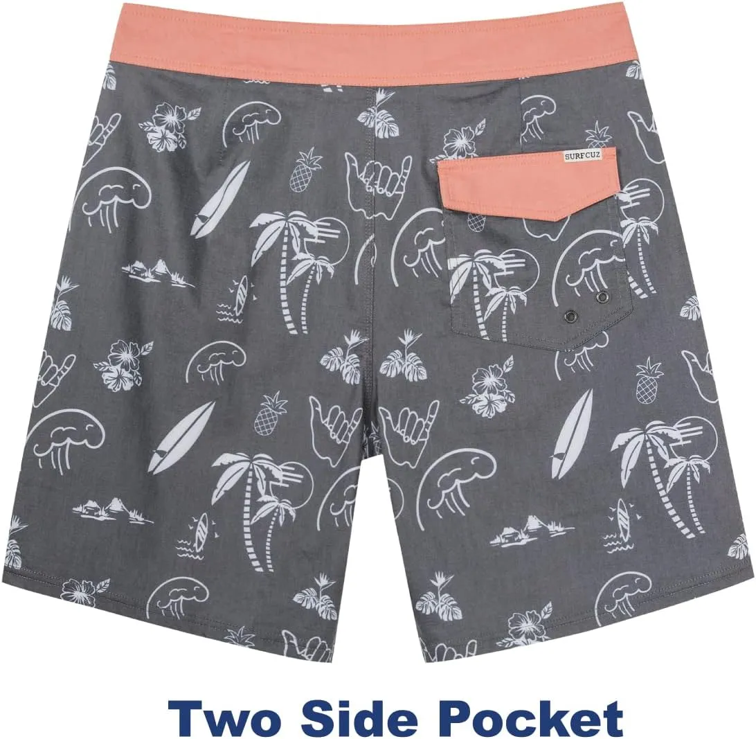 SURF CUZ Men's Vintage Cruzer Stretch Boardshort Chino Shorts