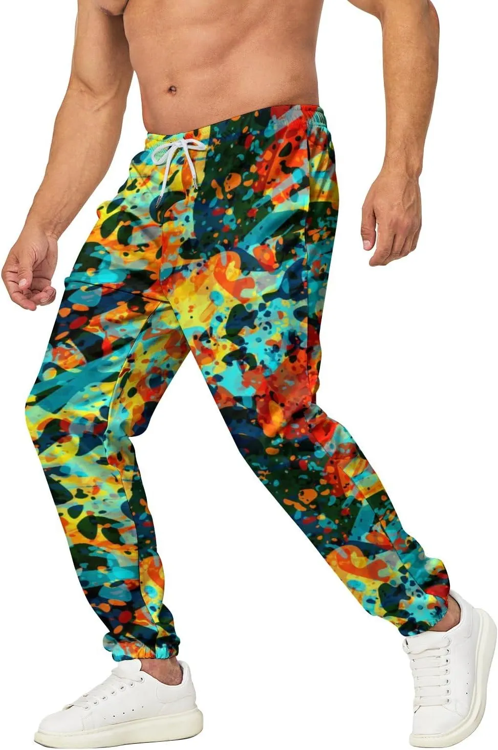 Sweatpants for Men Joggers Pant 3D Printed Sports Pants Casual Workout Pants Running Pants with Pockets