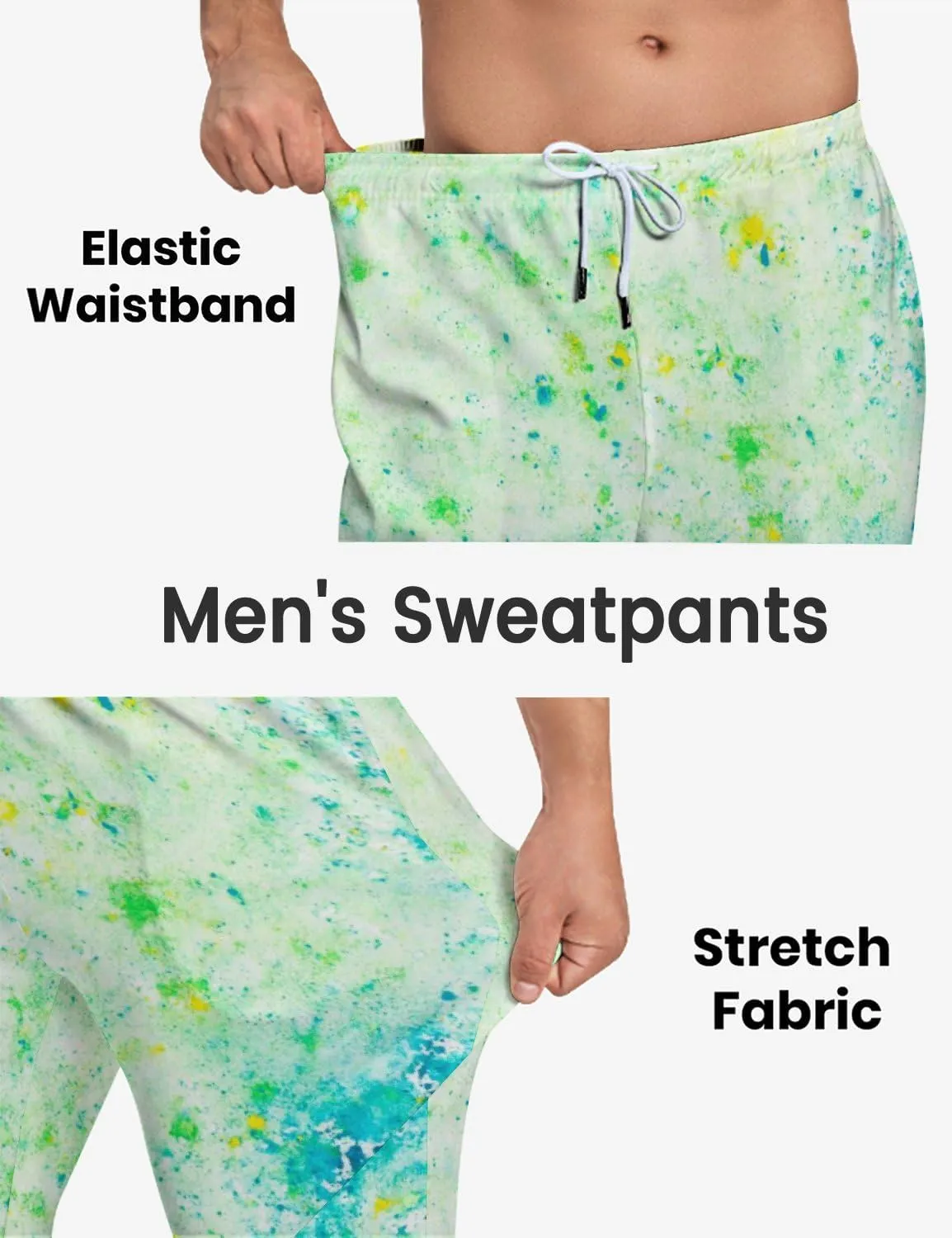 Sweatpants for Men Joggers Pant 3D Printed Sports Pants Casual Workout Pants Running Pants with Pockets